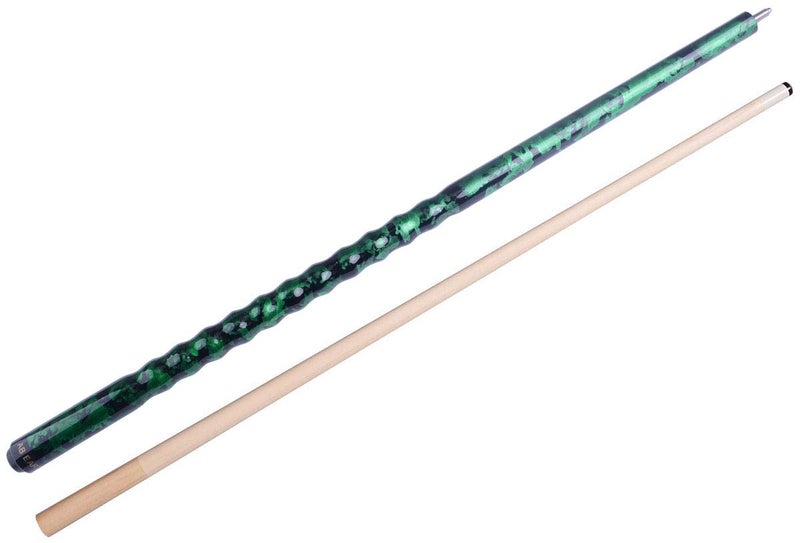 AB Earth 58" Pool Cue/Pool Stick Ergonomic Design Hardwood Canadian Maple 13mm Tip 18-21oz Billiard Cue B1SN, Green 19oz - Image 3